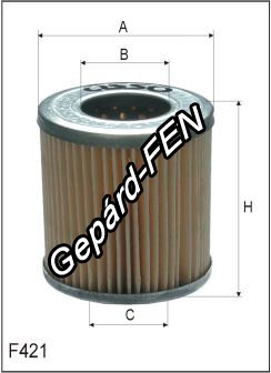 Üzemanyagszûrõ - Citroen: BX 1.7D/RD/TD (Bosch) 1/85~, 1.7TRD/TGD/TZD  -  Mann: P 725X, Filtron: PM 816, Asso: WP4653