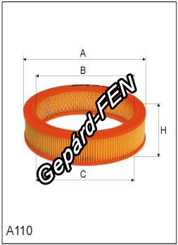 Levegõszûrõ - Opel Ascona , Omega, Corsa, Manta, Kadett  -  Mann: C 2846, C 2863, Filtron: AR 202, Asso: AB1008