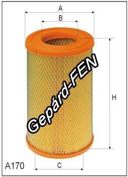 Levegõszûrõ - Fiat: Panda 1.3D, Regata 75 1.5ie -  Mann: C 1451, Filtron: AR 231, Asso: AB1120