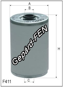 Üzemanyagszûrõ - Mercedes (Trucks): 1222-5038, Scania (Trucks), Volvo - felt -  Mann: BF 900X, BFU 900X, Filtron: PW 823, Asso: WP4855