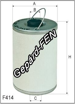 Üzemanyagszûrõ - Mercedes: 220D W115, 240D W115, Iveco: 120.16, 130.16, MF-142, Zetor -  Mann: BF707, Filtron: PW 813, Asso: WP4066