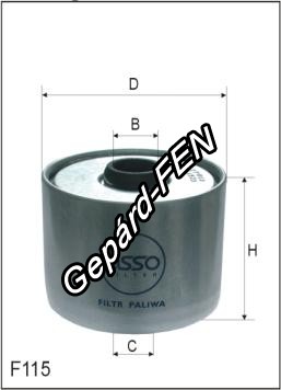 Üzemanyagszûrõ - Citroen,DAF,Fiat,Ford,Peugeot,Renault,Volvo, ¯uk, Massey Ferguson 261 (4512, 4540) -  Mann: P 945X, Filtron: PM 844, Asso: WP4872