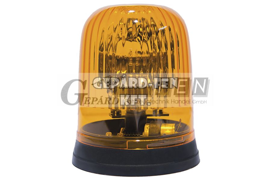 Forgólámpa BORDÁS búrás 24V (H3 izzós), 3 CSAVAROS felfogatás - fogaskerékmeghajtás - Dasteri átm.: 144mm, mag.: 174mm - 430/24.05
