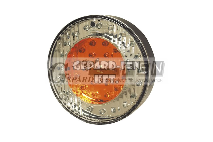 !!!AKCIÓ!!! a készlet erejéig - Hátsólámpa kerek 3 funkciós 38 LED-es 12V átm.: 103mm, vastagság: 35mm, csavartáv: 45mm