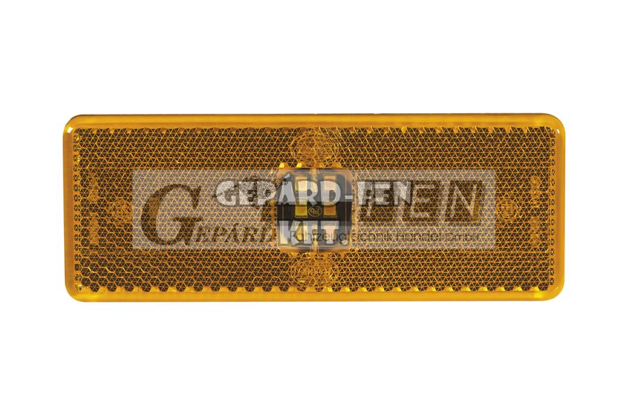 Szélességjelzõ téglalap alakú (Mercedes Actros) 6LED-es 12-24V +CSATLAKOZÓ, 120x45mm, Illesztõcsapok táv.:75mm - 535-0.05