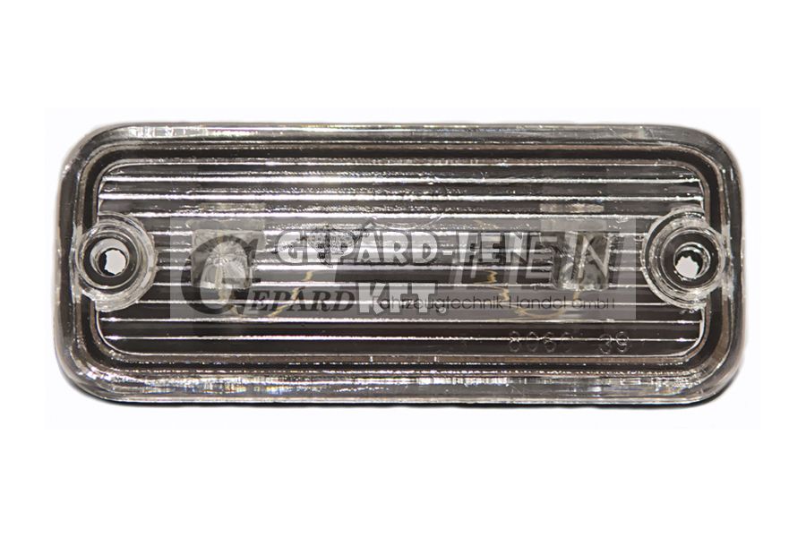 MB-1234-es Fehér elsõmagasságjelzõ, szofita izzós, 100x41mm, vast.: 35mm, furattáv.: 84mm, Univerzális beépített belsõ világításnak is megfelel - 8060/39.07