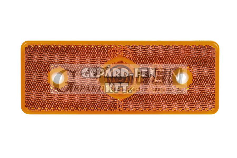 Szélességjelzõ 24V téglalap alakú sárga 1LED-es (MD-13-hoz hasonló) 120x45mm, furattáv.: 75mm - 530L-0.05/24