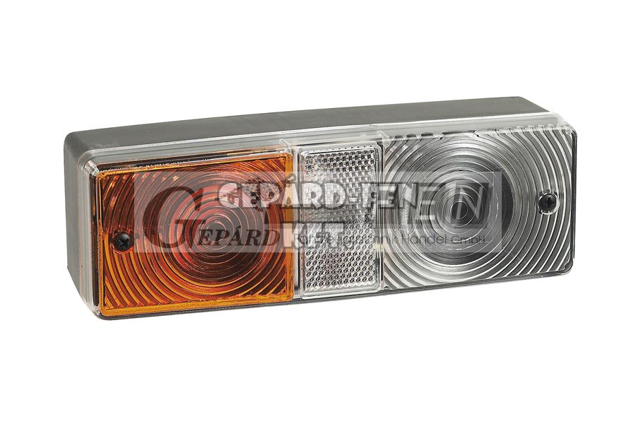 Traktor Elsõlámpa 2 funkciós (Elsõ Hj.+Index) 180x60mm, vast.: 52mm, csavartáv.: 134mm - 4001