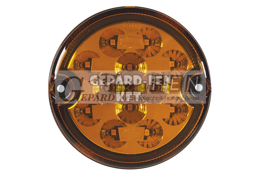 Irányjelzõ kerek sárga 12LED-es 9-33V átm.: 95mm, vast.: 31mm, furattáv.: 80mm - DSL-210DIR