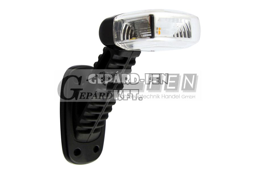 Szélességjelzõ 10-33V LED-es Piros/Fehér/Sárga 45 fokos hosszú ferde BAL oldal 149mm kinyúlás - DSL-6300567L