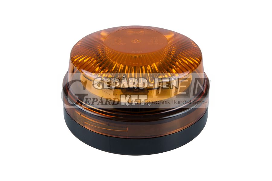 !!!ÚJDONSÁG!!! - Forgólámpa / LED Villogólámpa SÁRGA, 10-30V, Kerek, lapos kivitel, 12LED-es, CSAVAROS felfogatás, átm.: 149mm, mag.: 83mm, 4 különbözõ funkció - DSL-470.08