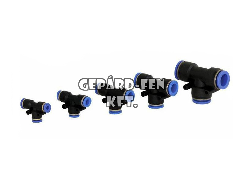 Légfékcsõ gyorstoldó mûanyag T elágazó 10mm