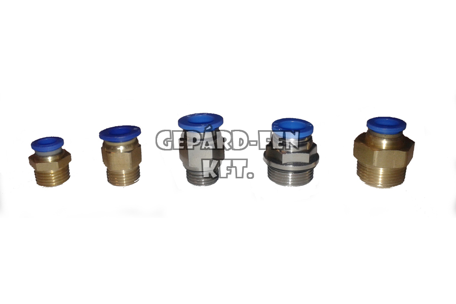 Légfékcsõ gyorstoldó fém menetes M22x12mm