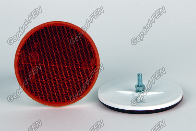 Prizma kerek piros csavaros 78mm átmérõ