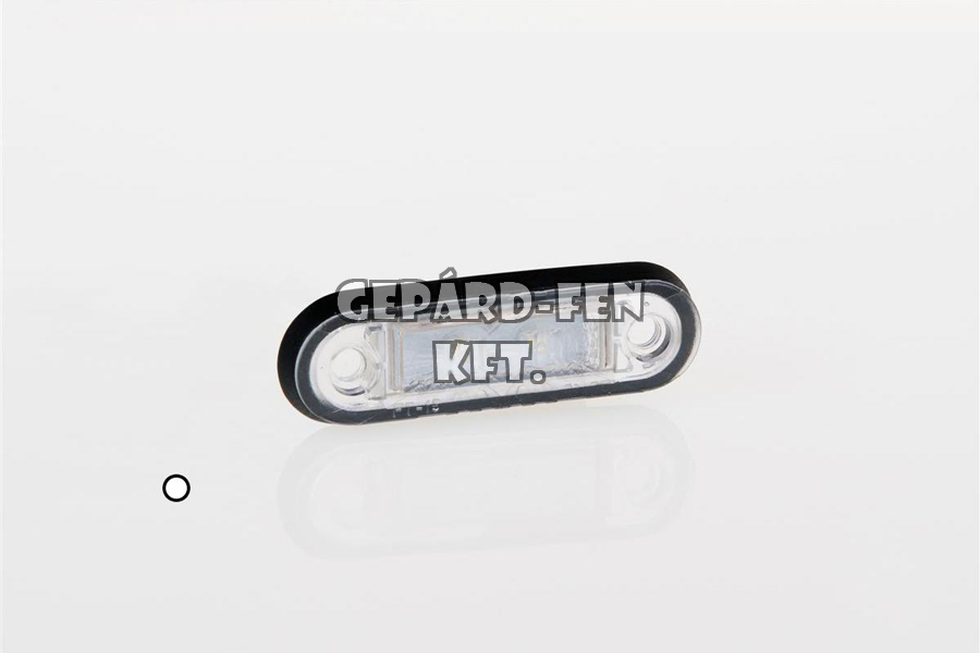 Szélességjelzõ 12-24V süllyesztett kerekített alakú fehér 2 LED-es 78mm x 22mm (FT-15B LED)