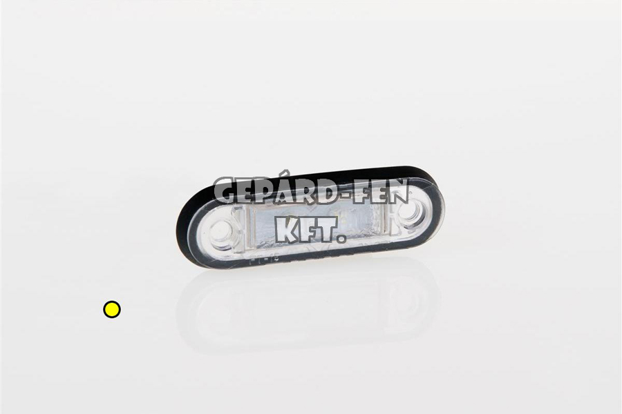 Szélességjelzõ 12-24V süllyesztett kerekített alakú sárga 2 LED-es 78mm x 22mm (FT-15Z LED)