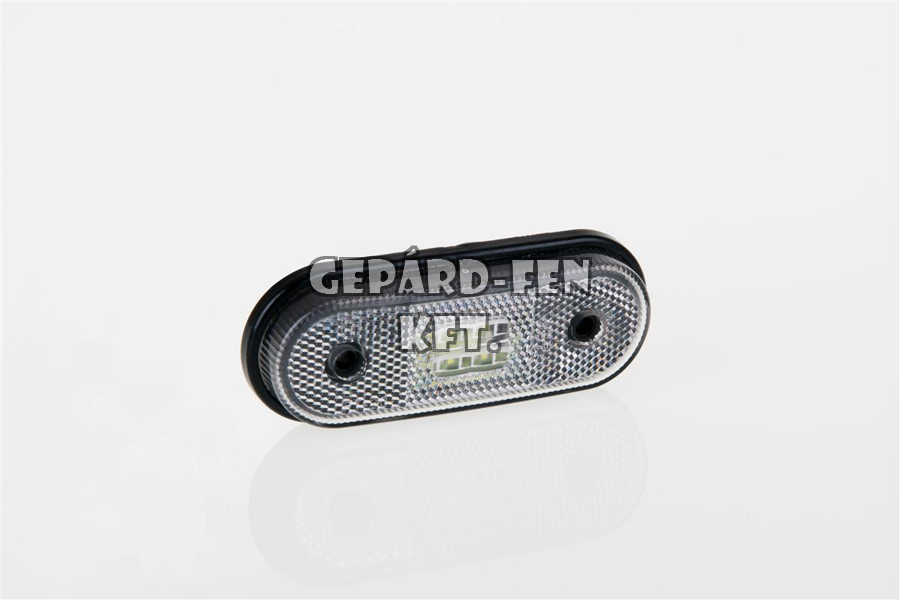 Szélességjelzõ 12-24V kerekített alakú sík hátoldalas fehér 4 LED-es 120mm x 46mm (FT-20B LED)