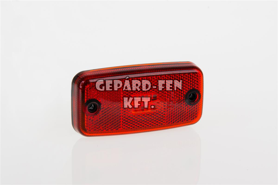 Szélességjelzõ 12-24V téglalap alakú sík hátoldalas piros 4 LED-es 110mm x 54mm (FT-19C LED)