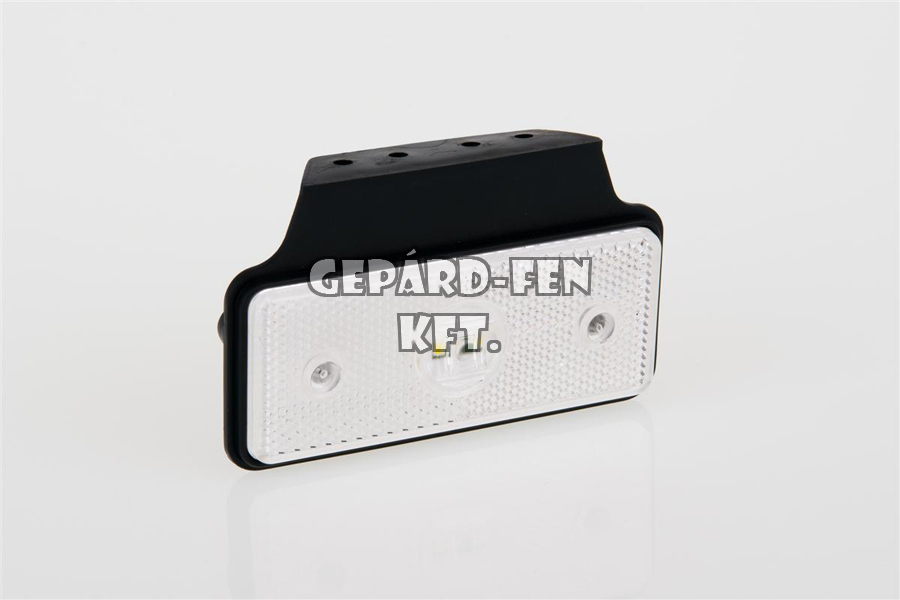 Szélességjelzõ 12-24V téglalap alakú fehér 2 LED-es +tartó 118mm x 72mm (Mercedes Sprinter) (MD-13B+K LED)
