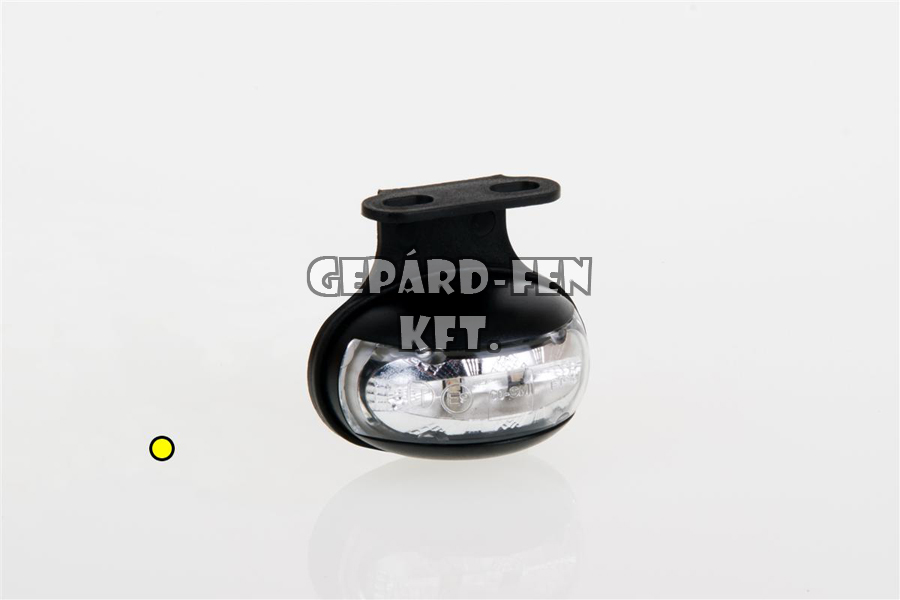 Szélességjelzõ 12-24V félköríves alakú sárga 2 LED-es +tartó 60mm x 50mm (FT-12Z+K LED)