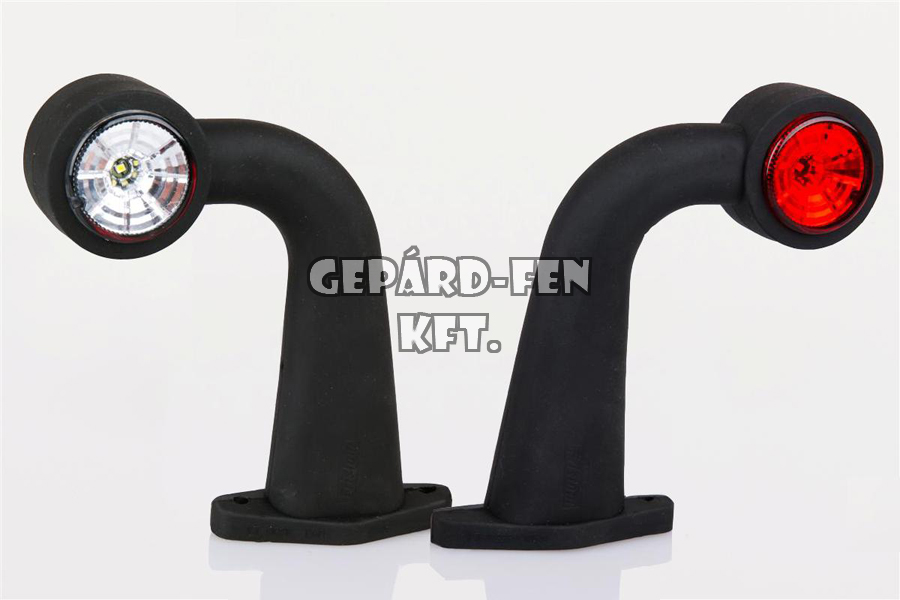 Szélességjelzõ 12-24V LED-es piros/fehér 90 fokos hosszú karos 175mm kinyúlás (FT-9F LED)