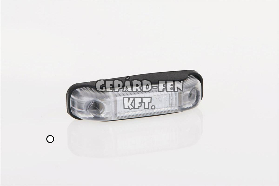 Szélességjelzõ 12-24V trapéz alakú fehér 2 LED-es 80mm x 18mm (FT-13B LED)