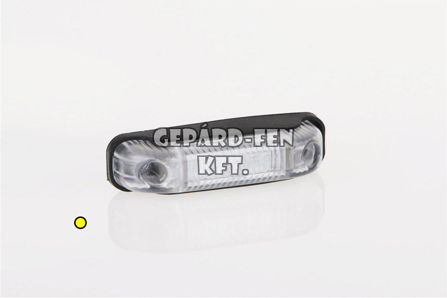 Szélességjelzõ 12-24V trapéz alakú sárga 2 LED-es 80mm x 18mm (FT-13Z LED)
