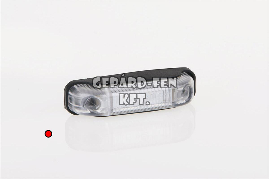 Szélességjelzõ 12-24V trapéz alakú piros 2 LED-es 80mm x 18mm (FT-13C LED)
