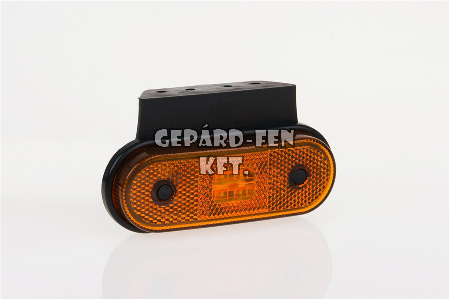 Szélességjelzõ 12-24V kerekített alakú SÁRGA 4 LED-es +tartó 120mm x 67mm (FT-20Z+K LED)