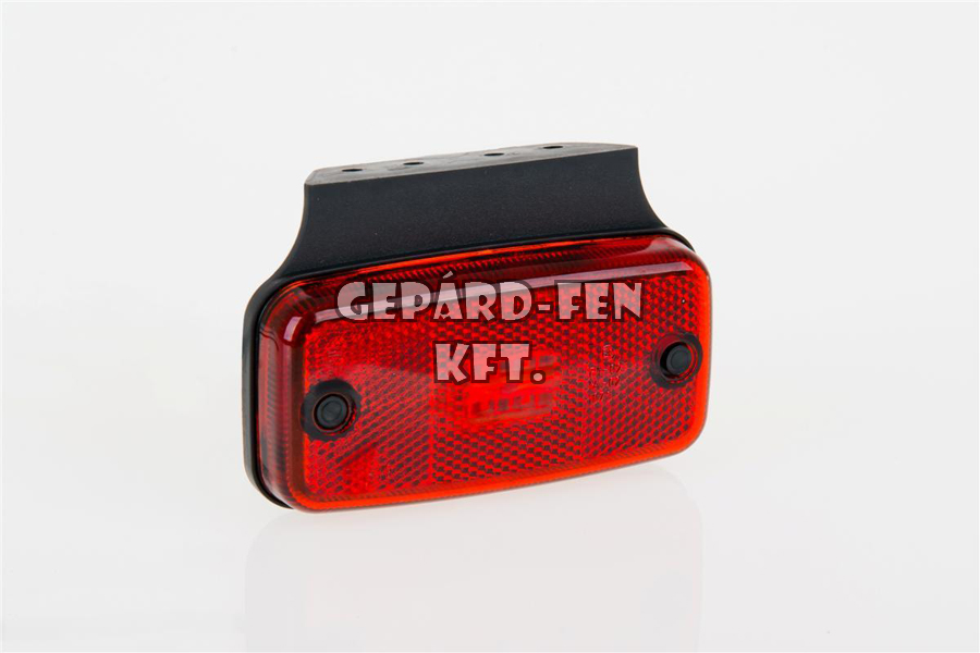 Szélességjelzõ 12-24V téglalap alakú piros 4 LED-es +tartó 110mm x 75mm (FT-19C+K LED)
