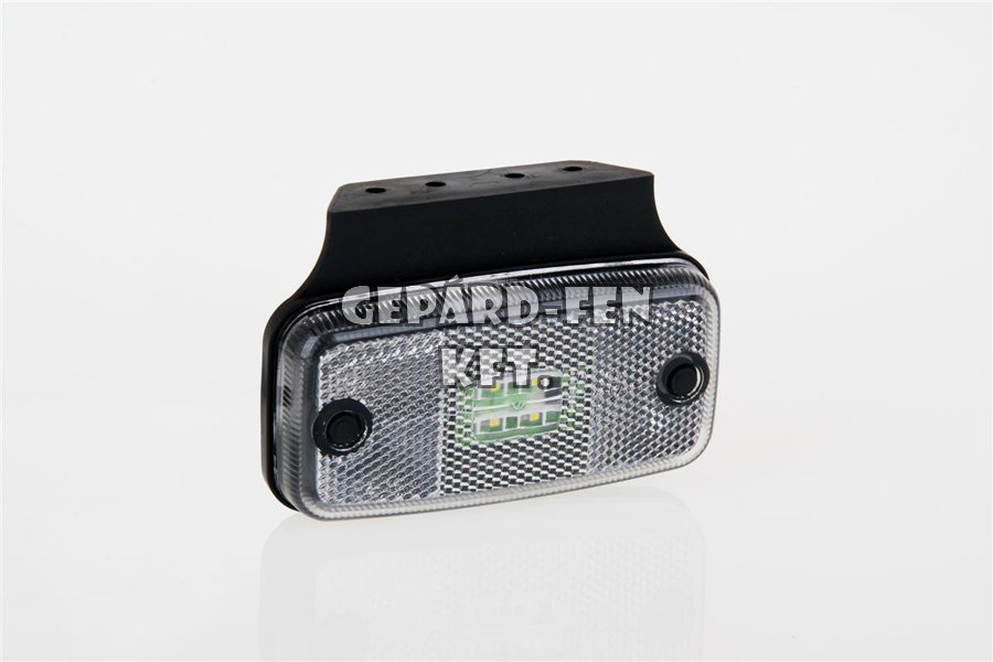 Szélességjelzõ 12-24V téglalap alakú fehér 4 LED-es +tartó 110mm x 75mm (FT-19B+K LED)
