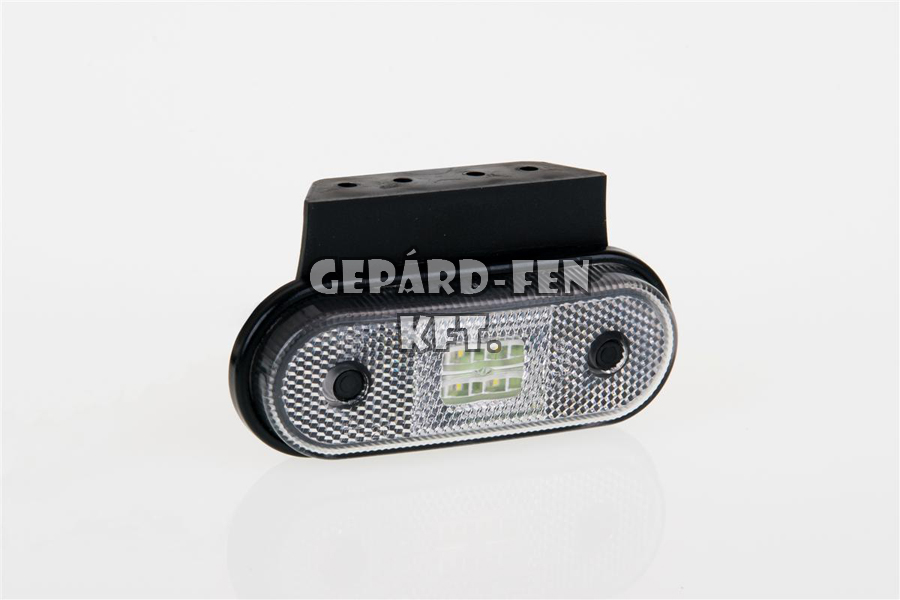Szélességjelzõ 12-24V kerekített alakú fehér 4 LED-es +tartó 120mm x 67mm (FT-20B+K LED)