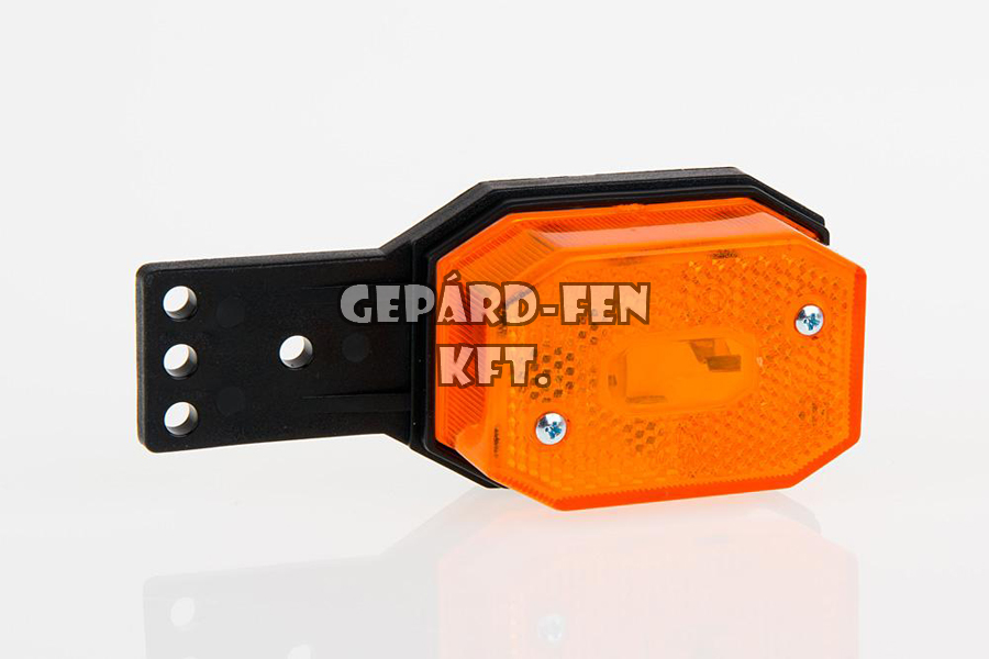 Szélességjelzõ 12-24V 8 szögletû sárga szofita IZZÓS prizmás hosszú egyenes talppal 65mm x 42mm (FT-1/II Z)