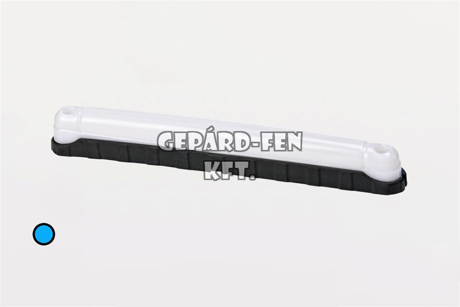 Belsõ világítás 12-24V hosszú csík alakú átlátszó búrás kék LED-es 242mm x 28mm (FT-34N LED)