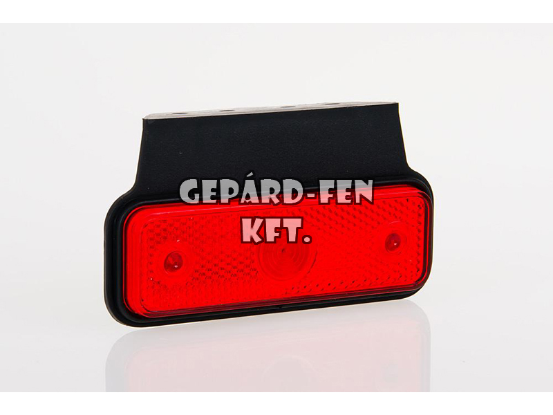 Szélességjelzõ 12-24V téglalap alakú piros 2 LED-es +tartó 118mm x 60mm (FT-4C+K LED-es)