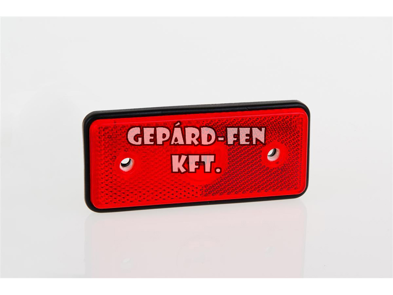 Szélességjelzõ 12-24V téglalap alakú piros 5W üveg IZZÓS +gumilap 110mm x 45mm (Meredes Sprinter) (MD-13C)