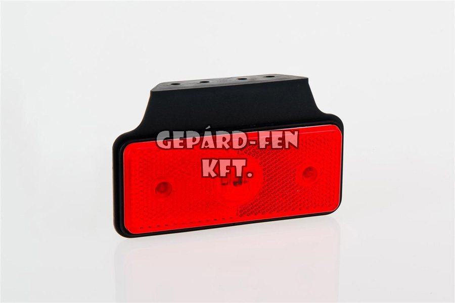 Szélességjelzõ 12-24V téglalap alakú piros 2 LED-es +tartó 118mm x 72mm (Mercedes Sprinter) (MD-13C+K LED)