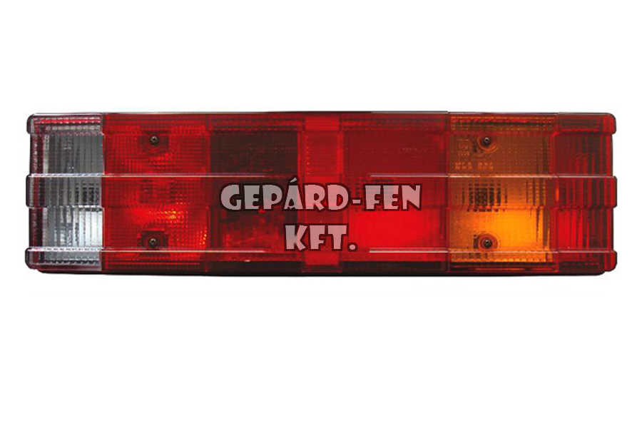 BÚRA 7 kamrás 3BORDÁS búrás Hátsólámpához BAL/JOBB oldal 467x131mm (0031C)