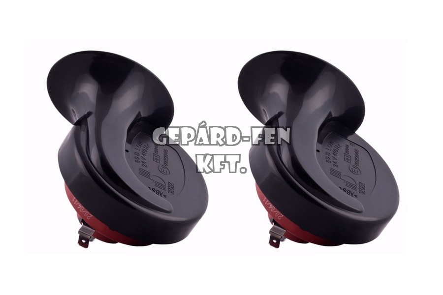 Harsona pár relével 12V MÉLY/MAGAS (L/H) 410/510Hz 118dB 106mm x 91mm x 92mm (60BT1202)