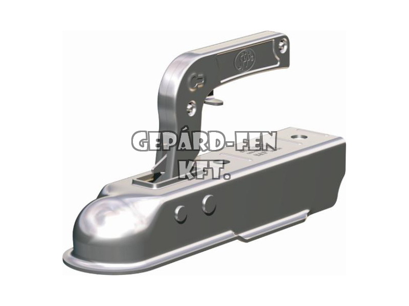 Vonófej 750kg terhelhetõségû, SZÖGLETES (50mm-es zártszelvényre), hosszú (259mm), felül-felül a furat (furattáv.: 90mm) - ZSK-750H
