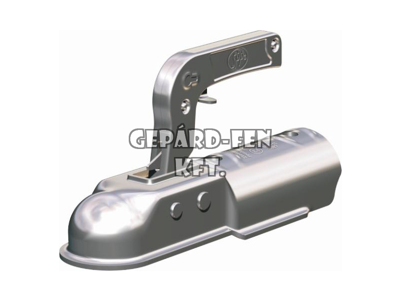 Vonófej 1300kg terhelhetõségû, KEREK (60mm-es csõre), hosszú (260mm), felül-felül a furat (furattáv.: 90mm) - ZSK-1300F
