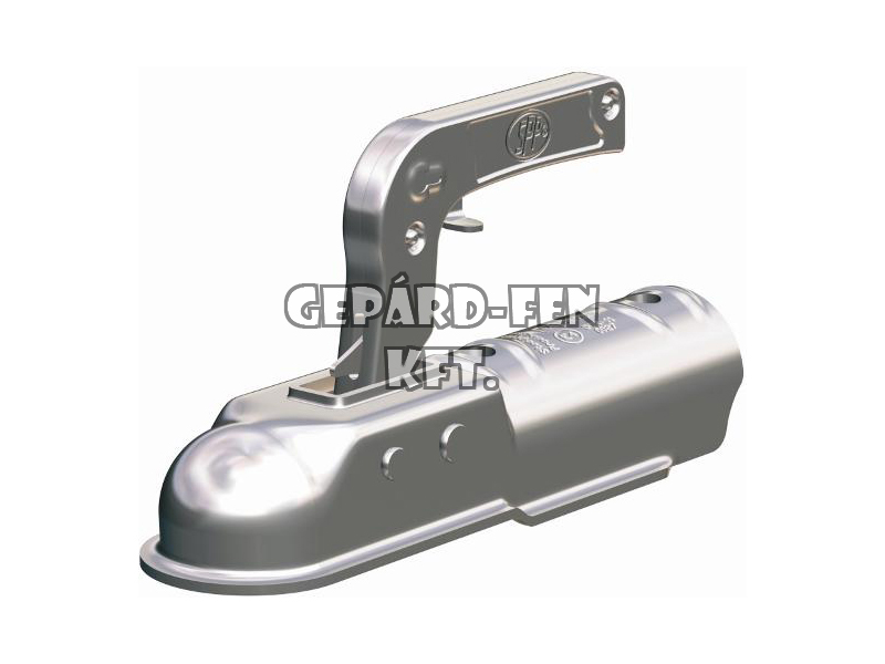 Vonófej 1300kg terhelhetõségû, KEREK (50mm-es csõre), hosszú (260mm), felül-felül a furat (furattáv.: 90mm) - ZSK-1300E