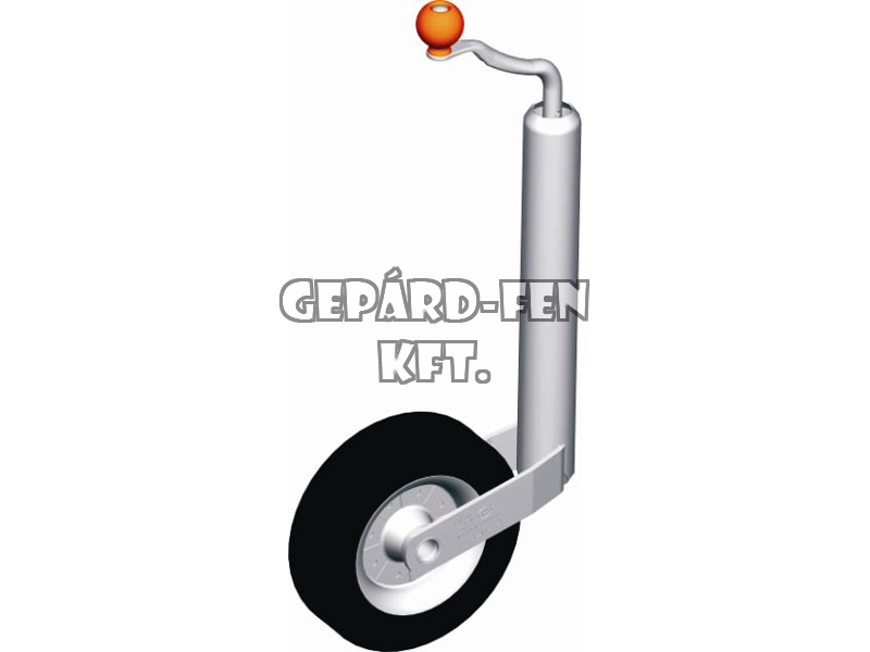 Mankóláb kerékkel NORMÁL, max. függõleges terhelhetõség: 150kg, magasság: min.: 600 - max.: 760mm, tartó átm.: 48mm, kerék átm.: 200mm - KM-01