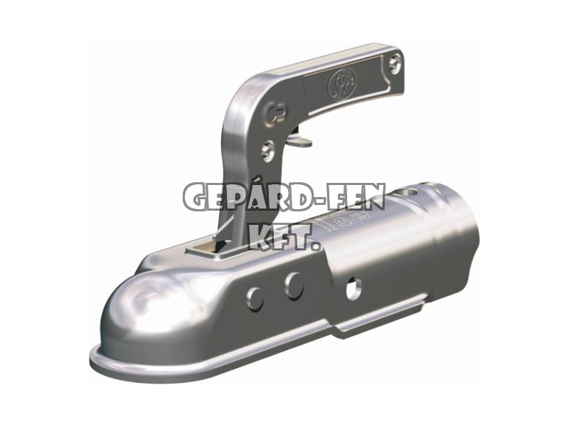 Vonófej 1700kg terhelhetõségû, KEREK (50mm-es csõre), hosszú (250mm), oldalt-felül a furat (furattáv.: 80mm) - ZSK-1700C