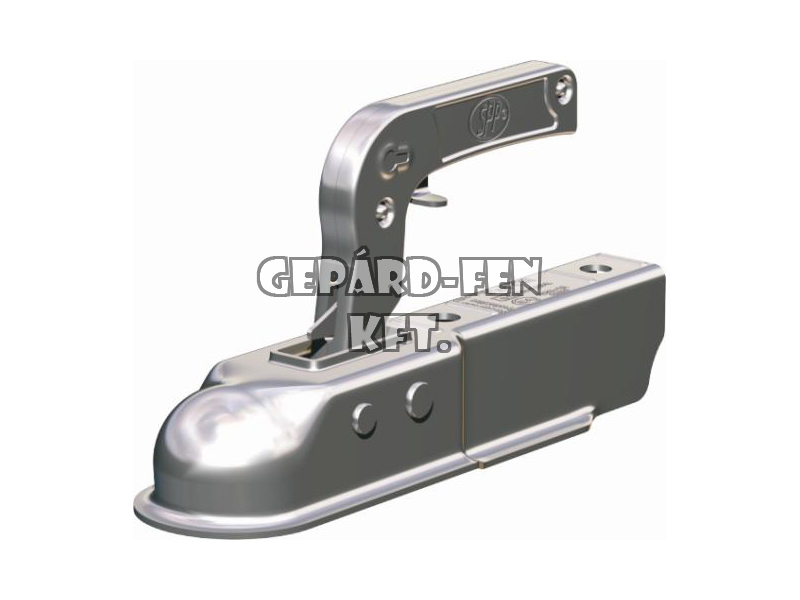Vonófej 750kg terhelhetõségû, SZÖGLETES (45mm-es zártszelvényre), hosszú (259mm), felül-felül a furat (furattáv.: 90mm) -ZSK-750G