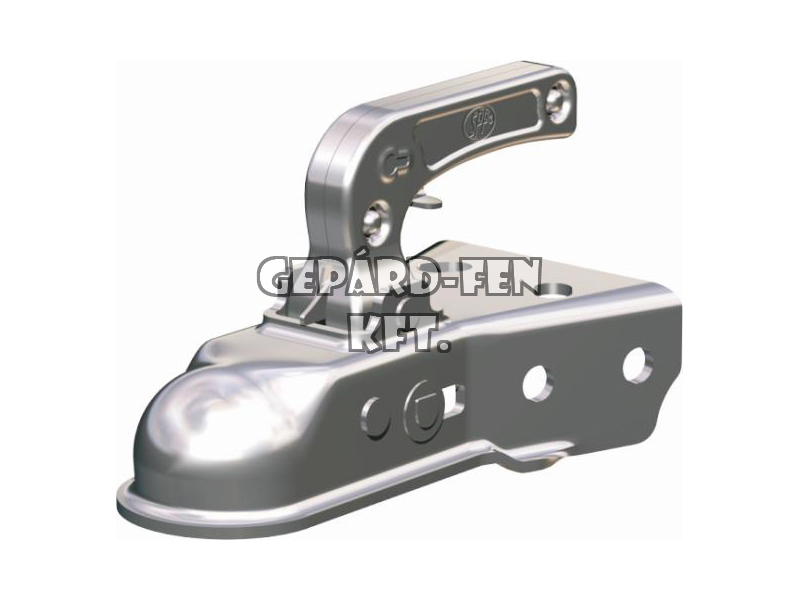 Vonófej 750kg terhelhetõségû TRAPÉZ, rövid (208mm), oldalt-oldalt-felül a furat (furattáv: oldalt 40mm, felül 50mm) - ZSK-750K