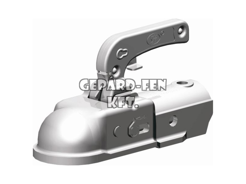 Vonófej 3000kg terhelhetõségû - öntött vas -, KEREK (50mm-es csõre), rövid (214mm), oldalt-felül a furat (furattáv.: 40mm) - BC-3000B