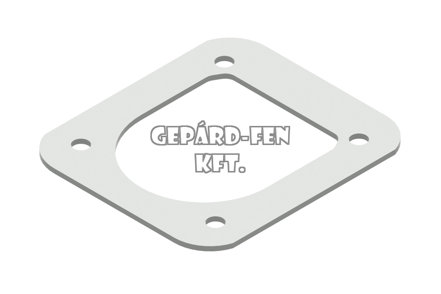 Rakományrögzítõ alátét, 105x118mm, vast.: 2,5mm, furattáv.: 75x80mm - PW-01