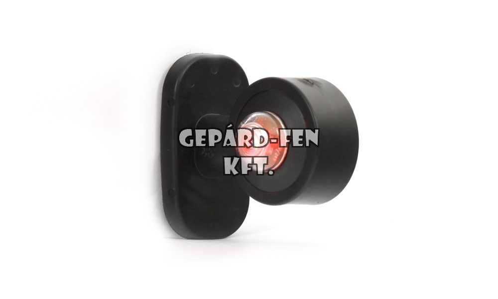 Szélességjelzõ 12V/24V LEDes piros/fehér 90fokos rövid egyenes JOBB oldal 95mm kinyúlás (134P)