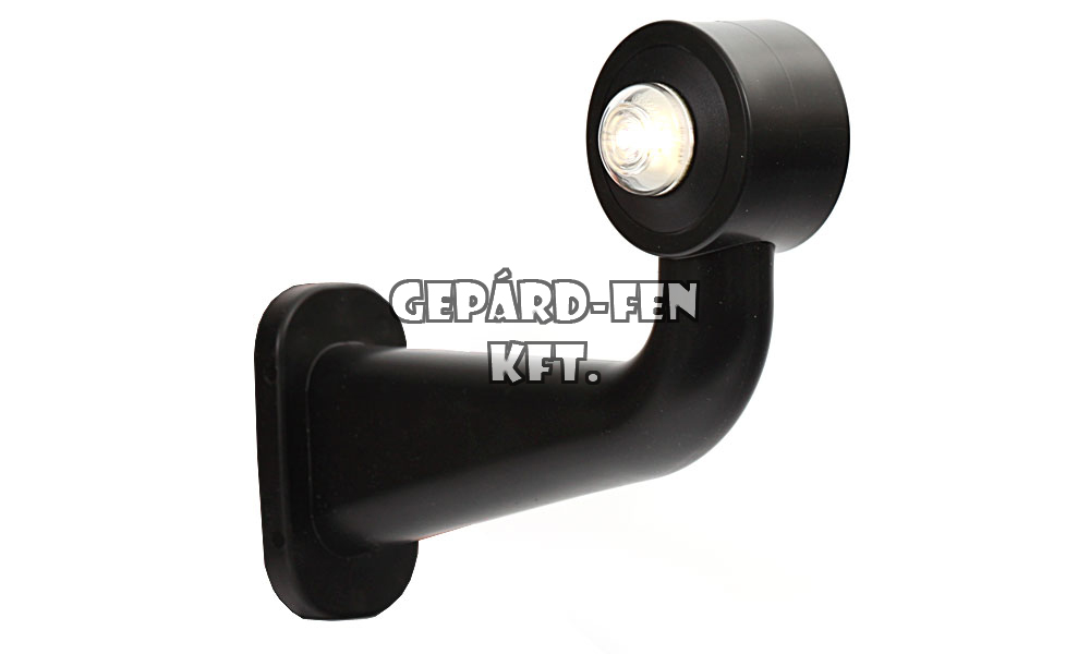 Szélességjelzõ 12V/24V LEDes piros/fehér 90fokos hosszú karos BAL oldal 182mm kinyúlás (138L)